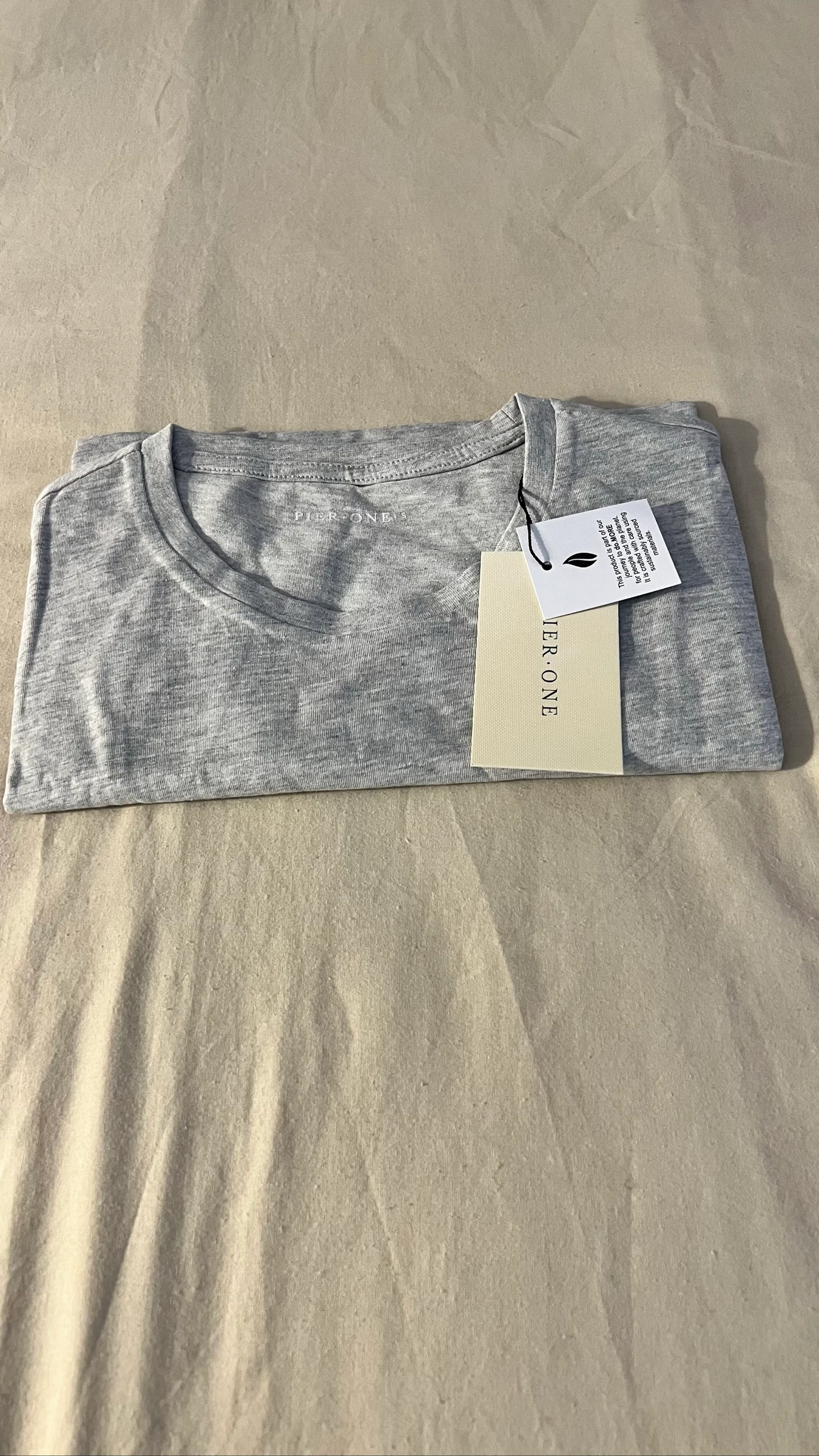 Camiseta Masculina Cinza Gola Redonda Macia e Clássica – photo 4